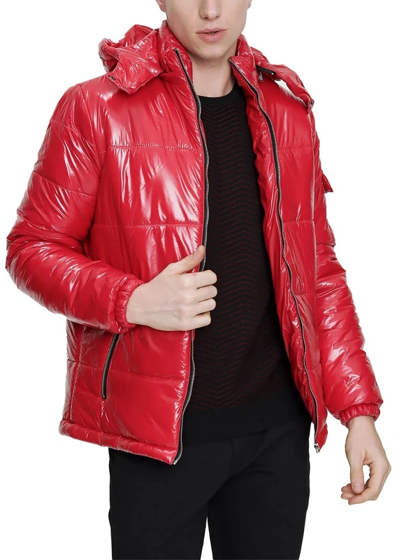 Come Voglio Men's Mamrvn100239 Coats, red, M