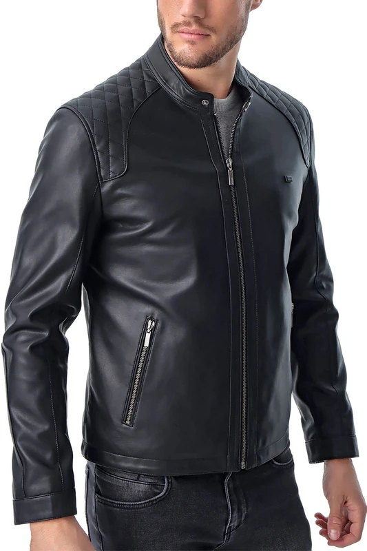 Come Voglio Men's Mamrvn100194 Coats, Black, M