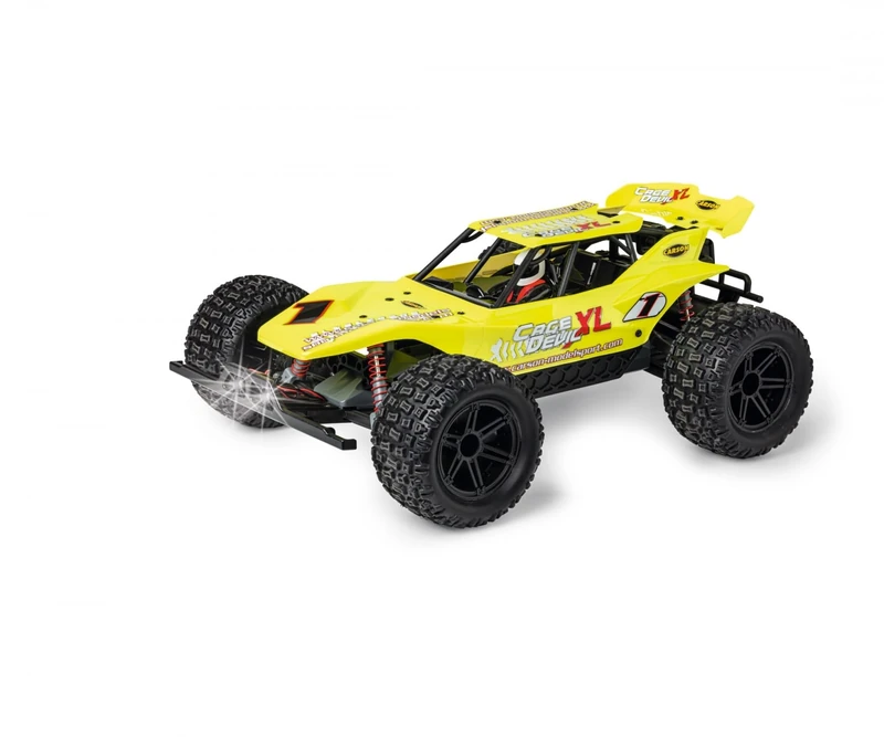 Carson 500404224 1:10 FE Cage Devil 2.4GHz 100% RTR Remote Control Car Off-Road Including Batteries and Remote Control XL Truggy Yellow