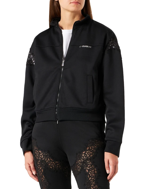 Pinko Women's Giorgia Tecno Interlo Jacket, Z99_Black Limousine, M