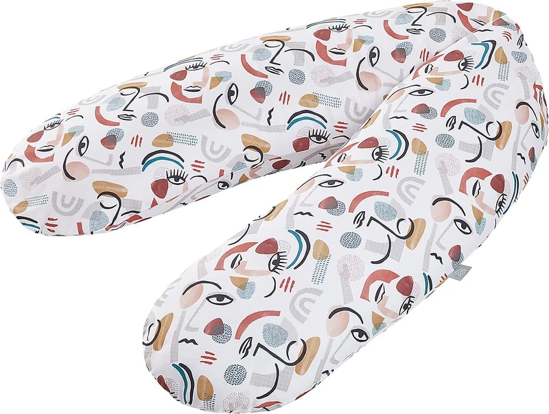 Rotho Babydesign Multi Nursing Pillow, 190 x 35 cm, From 0 months, Machine washable, Hypoallergenic ,Modern Art 20453 0010 DG01