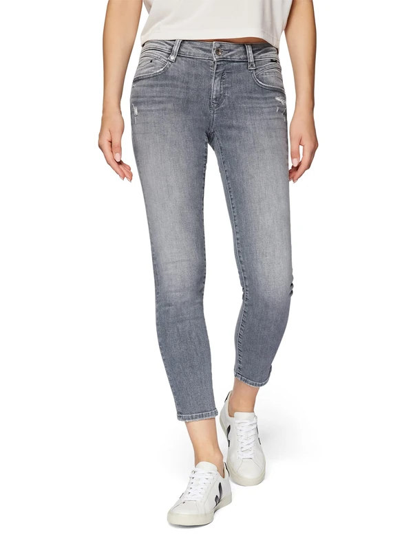 Mavi Women's Lindy Jeans, Grey Glam, 24 W/34 L