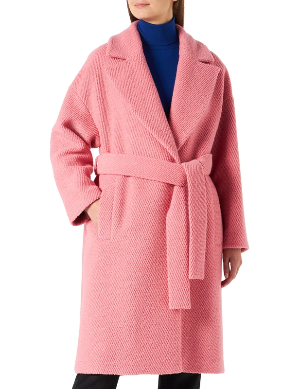 Pinko Women's Cibella BOU Diagonal Coat, P02_ROSA Castle, S