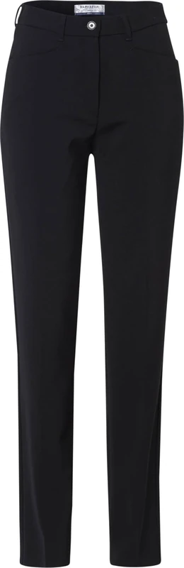 Raphaela by Brax Women's Style Pauline Wool Magic Waist Slim Trousers, Black, 29W x 30L