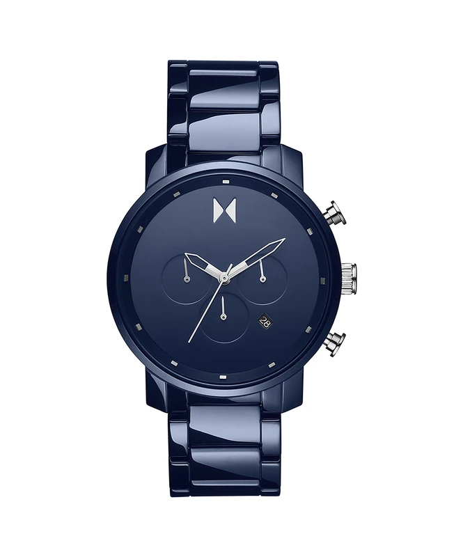 MVMT Chronograph Quartz Watch for Men with Blue Ceramic Bracelet - 28000204-D