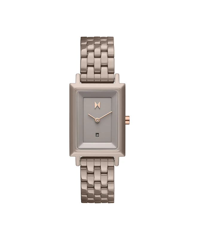 MVMT Women's Analogue Quartz Watch - Taupe Ceramic Bracelet
