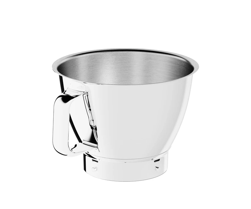 Kenwood Stainless Steel Bowl KAB50.000SS Accessories for Titanium Chef Baker and Titanium Chef Baker Patissier XL Food Processor, Mixing Bowl with 5 Litre Capacity, Dishwasher Safe, Stainless Steel