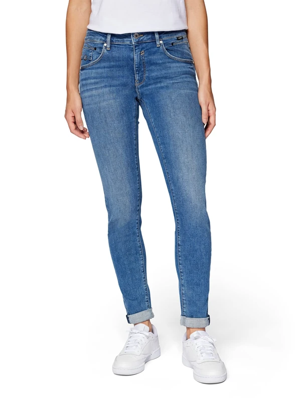 Mavi Women's Lexy Jeans, Mid Brushed Glam, 32W x 27L