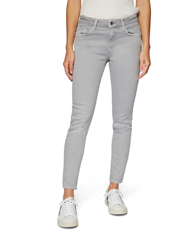 Mavi Women's Adriana Jeans, Quarry Grey Str, 28W x 28L