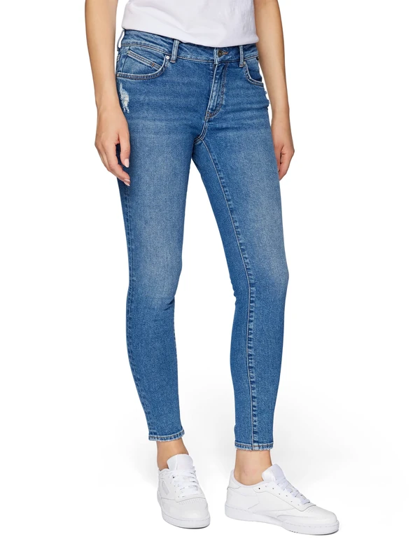 Mavi Women's Adriana Jeans, Mid Blue Denim, 25W x 30L