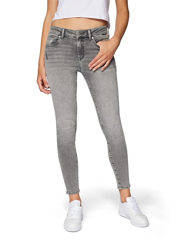 Mavi Women's Adriana Jeans, Lt Smoke Denim, 27W x 30L