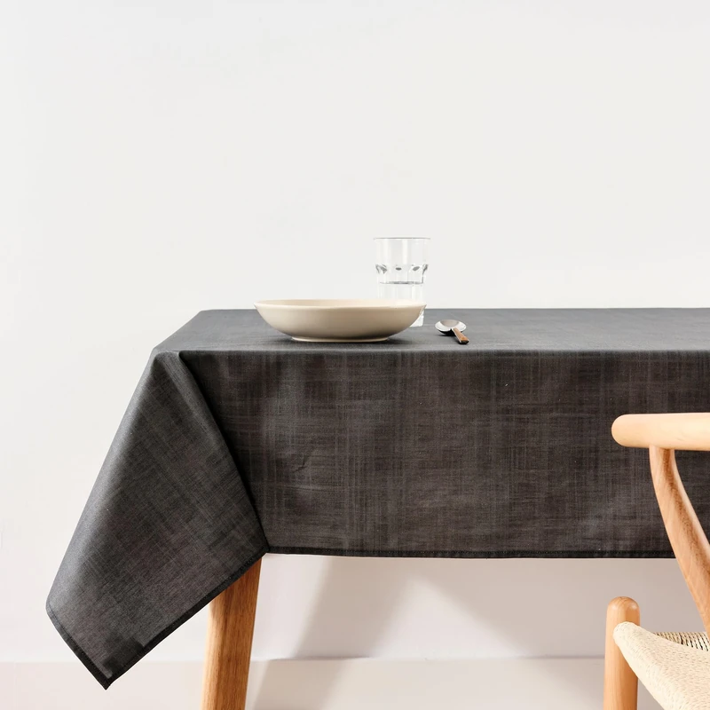 BELUM | Resin Tablecloth 100% Organic Cotton XL Size 180 x 180 cm | Stain Resin Tablecloth | Large Tablecloth for Rectangular Table (250 x 140)