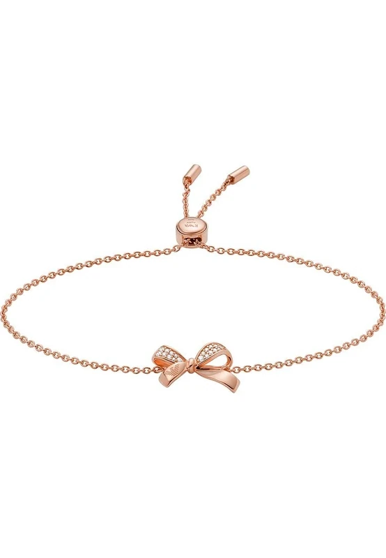 Emporio Armani Bracelet for Women Sentimental, Inner length: 160-235mm / Size bow: 17x12mm Rose Gold Sterling Silver Bracelet, EG3544221
