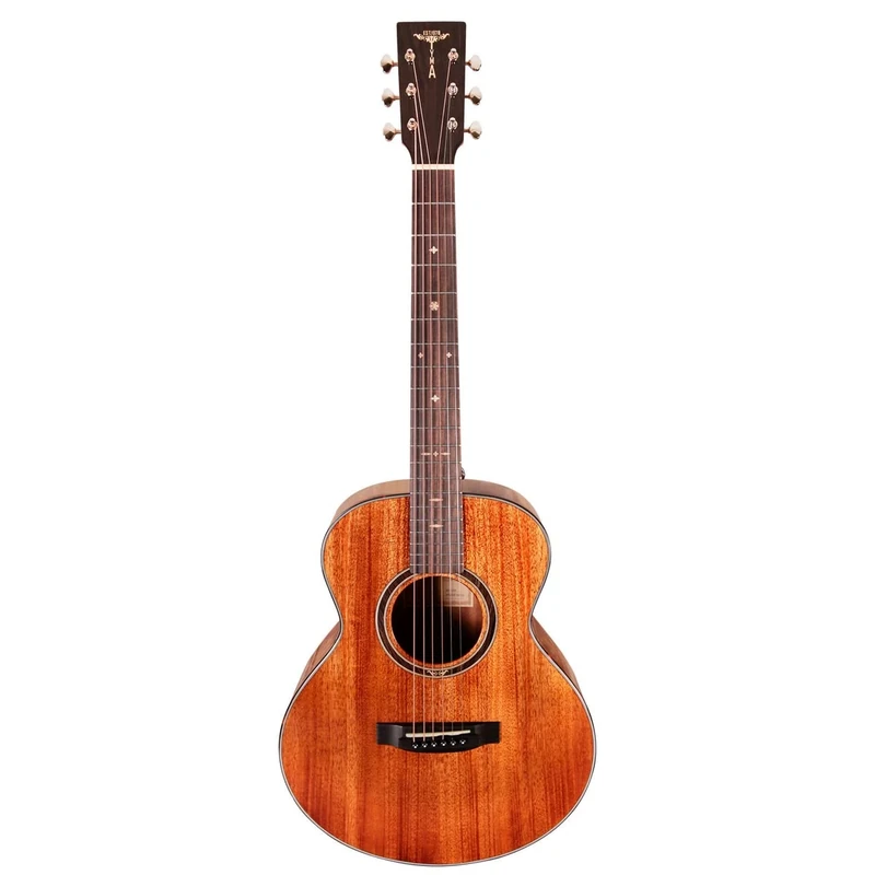 Tyma M-12ME - Electric/Acoustic guitar with solid gig bag