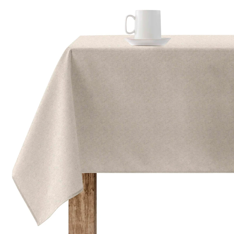BELUM | Smooth Tablecloth 101 140 x 140 cm Resin Anti-Stain, Waterproof Tablecloth No Oilcloth, 100% Organic Cotton Fabric Tablecloth, Smooth Touch Cotton