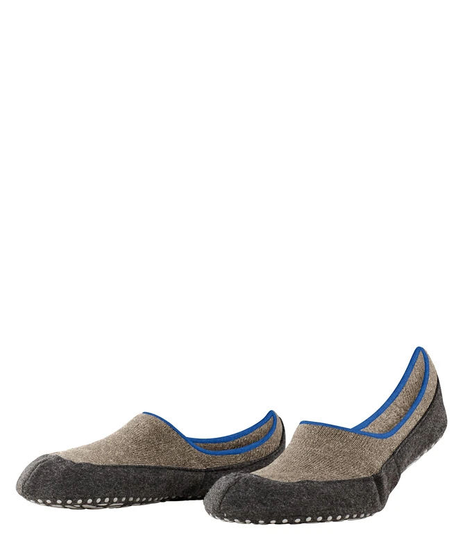 FALKE Cosyshoe Invisible M Hp Wool Grips On Sole 1 Pair Grip socks, Brown Oak Melange 5075, 5.5/6.5 UK