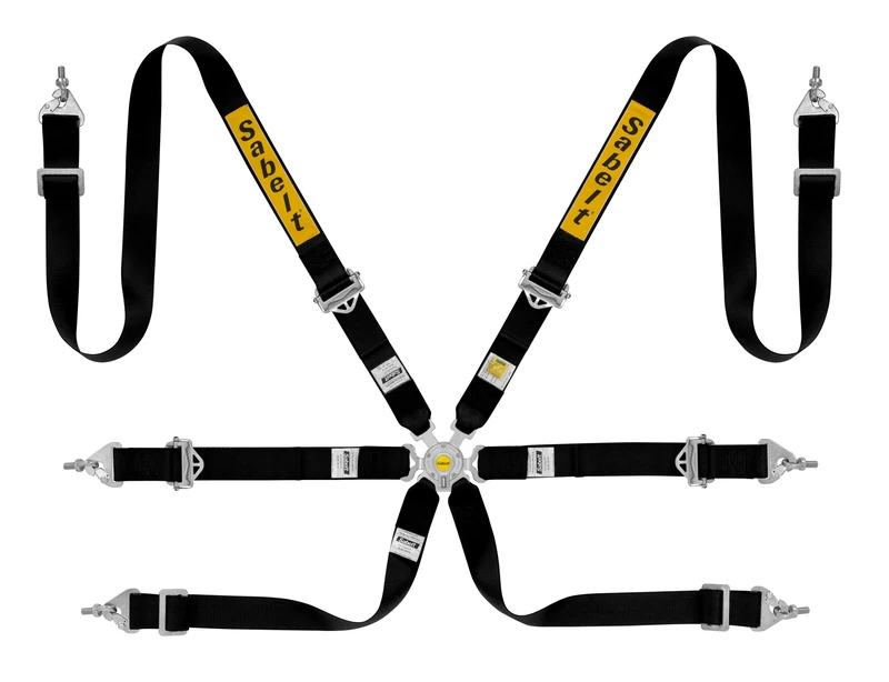 Sabelt FIA8853-2016 Silver BERLINA GT 2" Enduro CAMLOCK Black Anti-slip