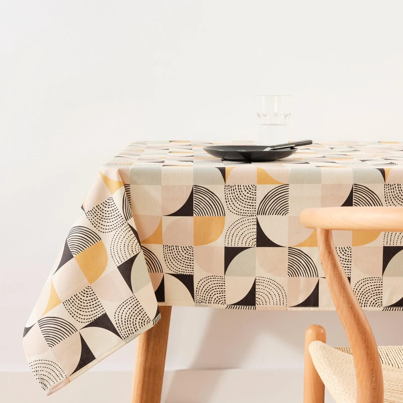 BELUM | Tablecloth XL 250 x 140 cm, Stain Resistant 100% Cotton, Tablecloth No Oilcloth, Cotton Touch, Waterproof Tablecloth, Stain Resistant Liquid Repellent Tablecloth