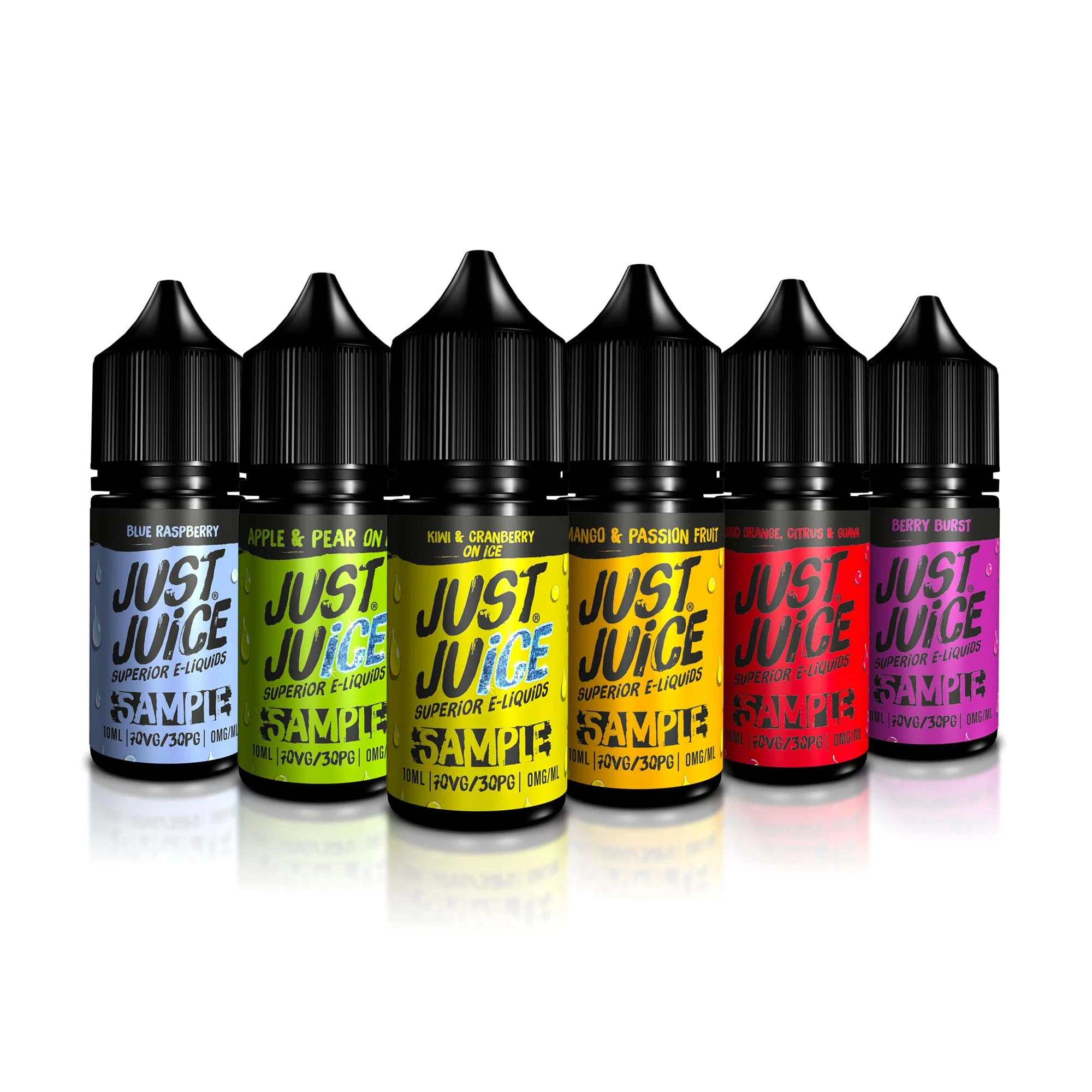 Just Juice Iconic Flavours Variety Pack, 6x10ml Vape Juice, 0mg E-Liquid, Find Your Favourite Flavour, 70/30 VG/PG