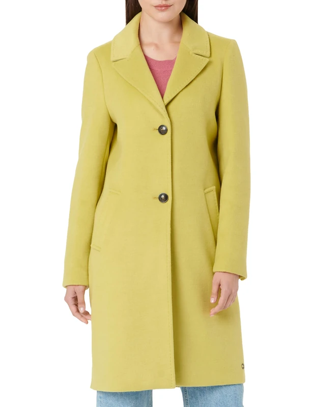 s.Oliver Women's Mantel langarm Mantel langarm, yellow, 38