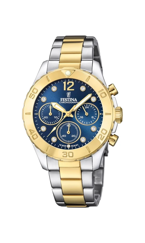 Festina Women's Watch F20604/3 Boyfriend Stainless Steel Case 316l Multi Strap 316l Multi, Multicoloured, Bracelet - Image 1
