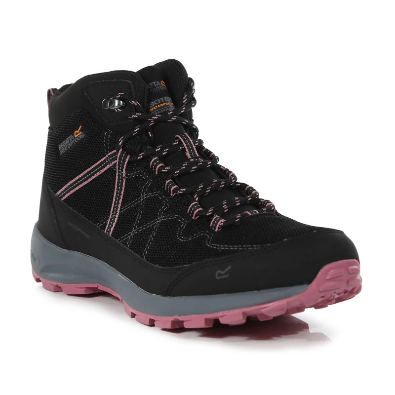 Regatta Samaris Lite Womens Boots Black/Heathr Ro 3 UK