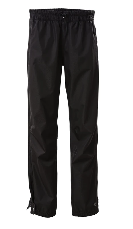 Killtec KOS 18 WMN PNTS 38279-000 Women's Rain Trousers with Full-Length Zip, Packable, Black, Size 48