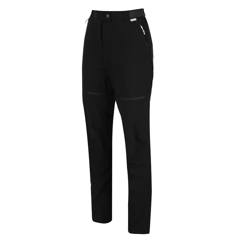 Regatta Women's Mountain Zip Off Walking Trousers Black
