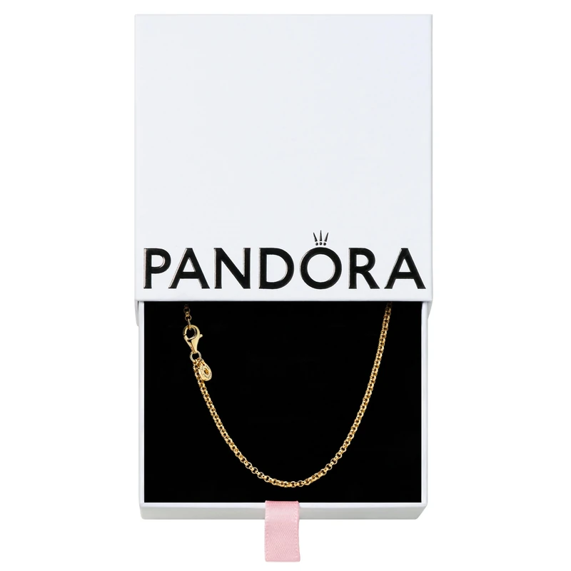 Pandora 14k Gold-plated rolo necklace, 60