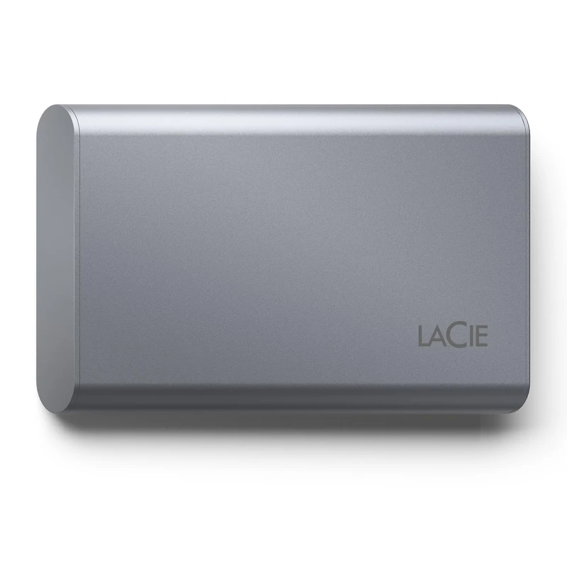LaCie Mobile SSD Secure 2TB, 10Gbps USB 3.1 Type C, PC Mac iPad & iPhone, Space Grey, Data Rescue Service (STKH2000800)