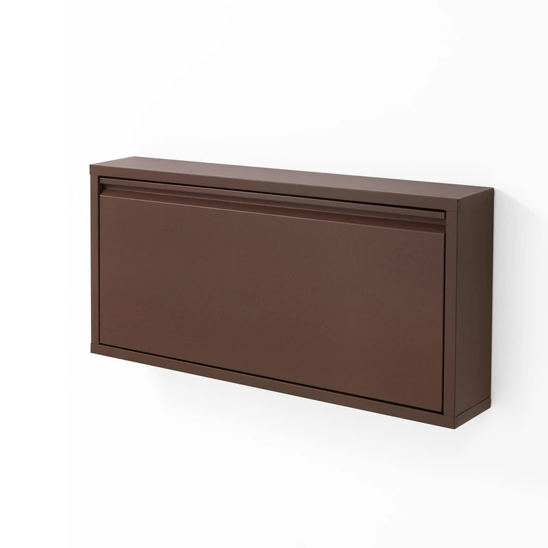 Oresteluchetta Shoe rack, Aluminium, Brown, H.37, L.75 x D.12,5 - Image 1