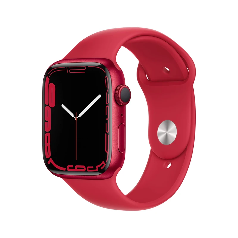 Apple Watch Series 7 (GPS, 45MM) (PRODUCT)RED Aluminium Case with (PRODUCT)RED Sport Band (Renewed)