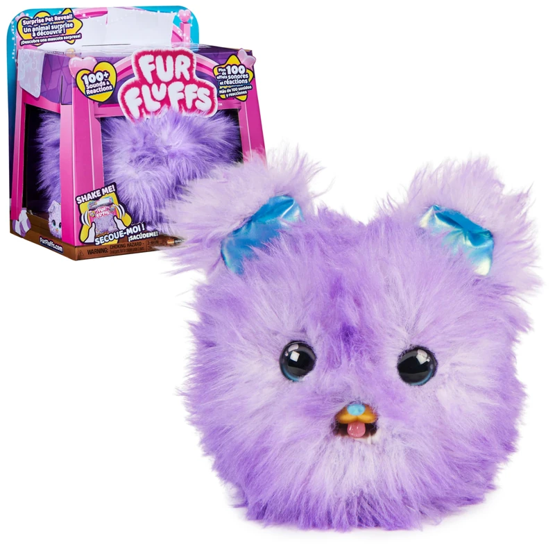 Fur Fluffs, Pupper-Fluff, Surprise-Reveal Interactive Toy Pet with over 100 Sounds and Reactions, Kids’ Toys for Girls Aged 5 and up - Image 1