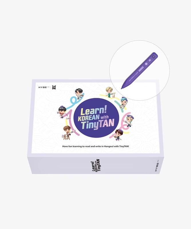 Learn! Korean With Tinytan Book Package: Set mit 2 Lehrbücher mit Sprachstift / Poster / Klebeband / Tastaturaufkleber
