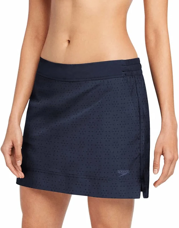 Speedo Womens Swim Skort (Peacoat, Large)