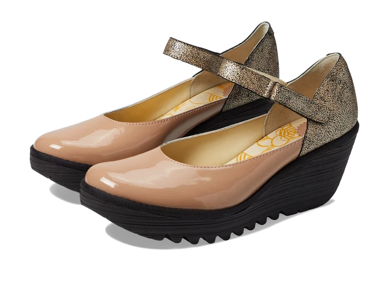 Fly London Women's YAWO345FLY Pump, Capuccino/Champagne, 9 UK