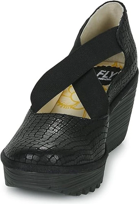 Fly London Women's YOLY402FLY Pump, Black, 8 UK