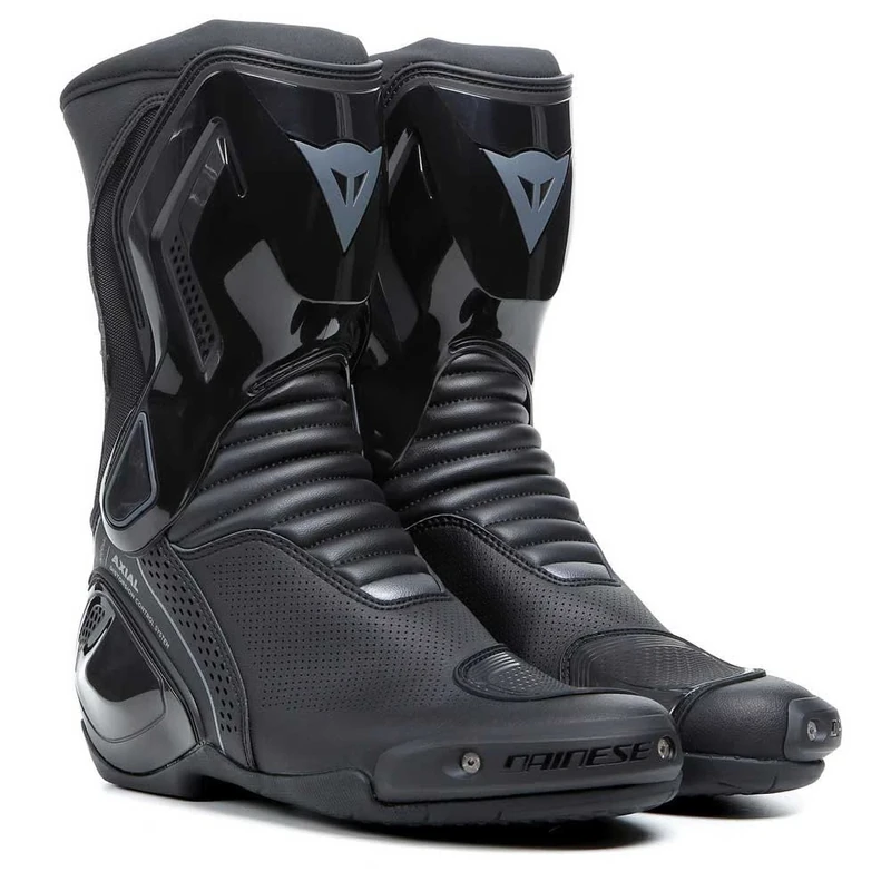 Dainese - Nexus 2 Air Boots, Motorcycle Boots With Protections, Perforated Inserts For Ventilation, Anti-Distortion System, Motorcycle Shoes For Men, Black, 41