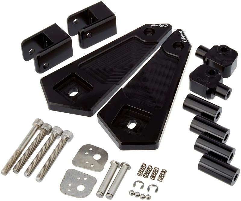 Puig 20582N Adaptor Rider Footpeg Black