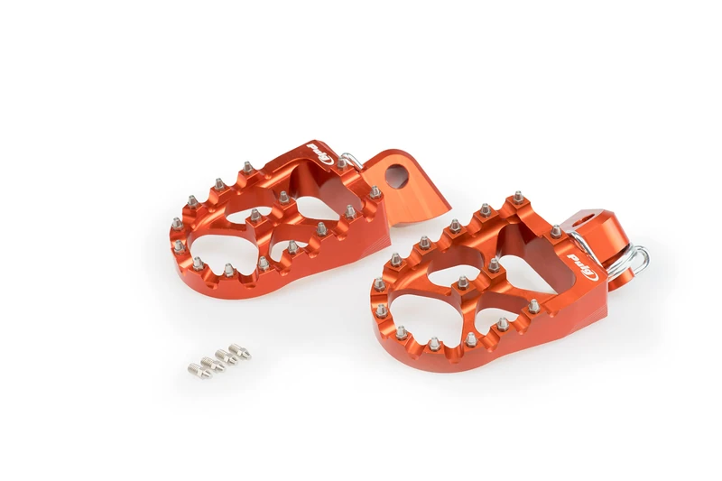 Puig 20562T Off-Road Footpegs Orange