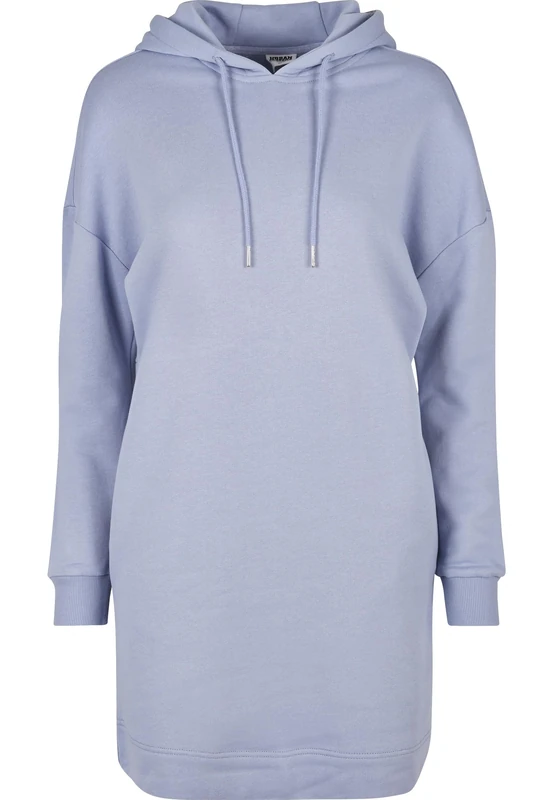 Urban Classics Women's Organic Cotton Oversized Terry Hoody Dress, Hooded Dress for Women, Sizes XS - 5XL, Viola Blue, S