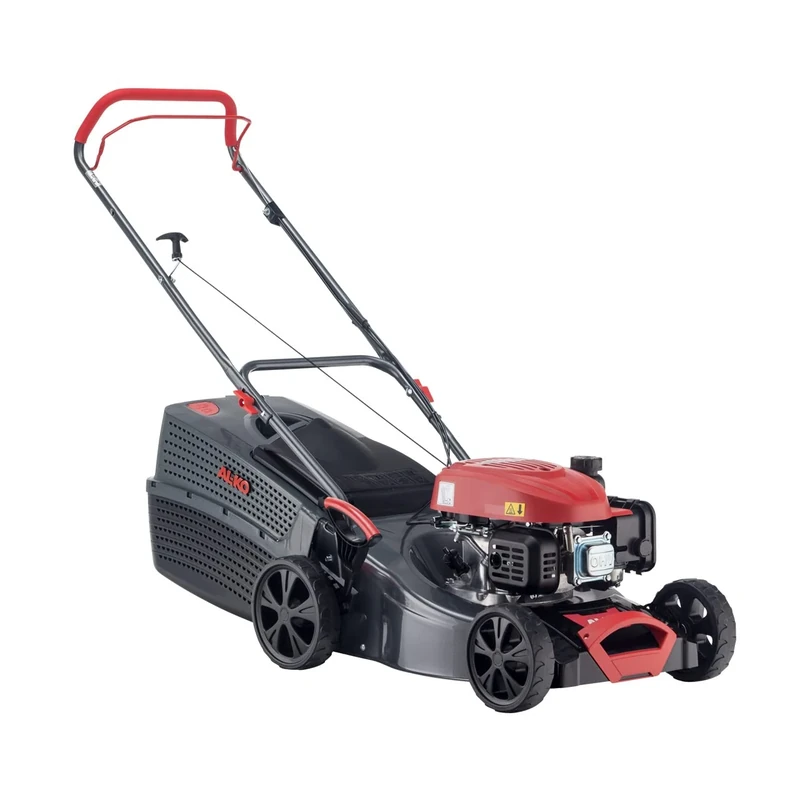 AL-KO Comfort 42.1 P-A Petrol Lawn Mower, 42 cm Cutting Width, 1.9 kW Engine Power, Heavy Duty Sheet Steel Housing, Central Cutting Height Adjustment, for Lawns up to 800 m², Grey