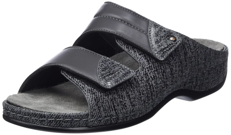 Berkemann Women's Finja Slippers, Graphite Grey/Grey, 41.5 EU