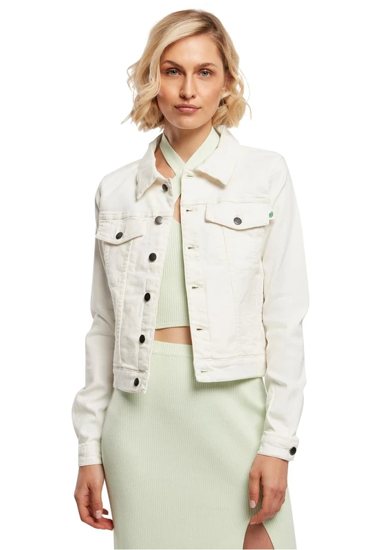 Urban Classics Women's Organic Denim Jacket, White raw, XS