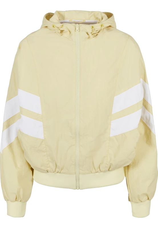 Urban Classics Women's Crinkle Batwing Jacket, Soft Yellow/White, 5X-Large