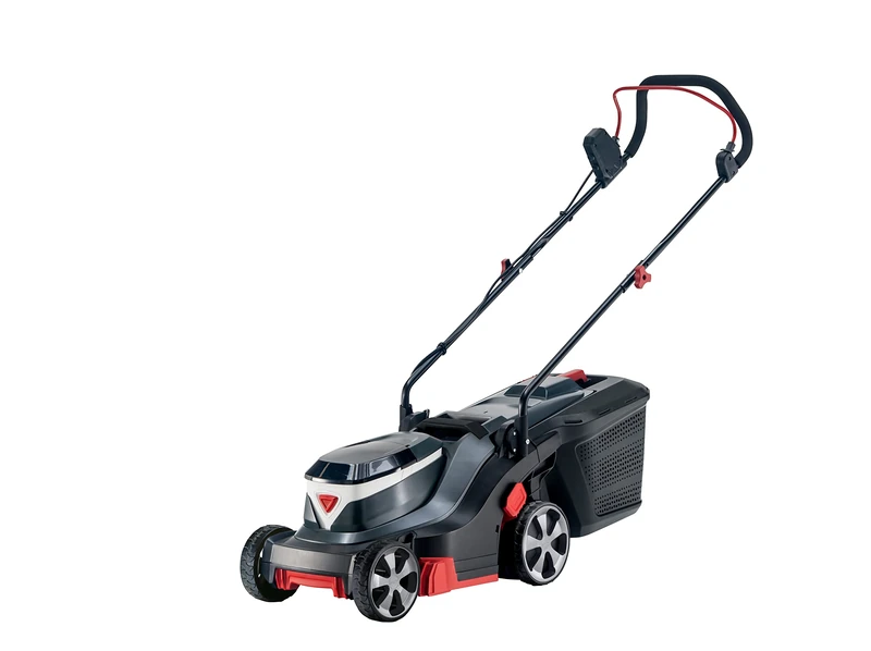 AL-KO 3.22 Li Easy Cordless Lawnmower, 32 cm Cutting Width, Battery Compartment for up to 2 Batteries 18 V Li-Ion, for Lawns up to 200 m², 6-Way Central Cutting Height Adjustment, Black/Grey