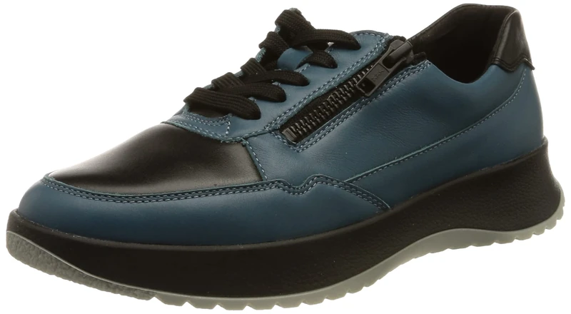 Berkemann Women's Tecla Sneaker, Petrol/Schwarz, 3.5 UK