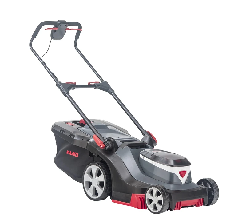 AL-KO 382 Li Premium Cordless Lawnmower 38 cm Cutting Width, Battery Compartment for up to 2 Batteries 18 V Li-Ion, for Lawns up to 400 m², 6-way Cutting Height Adjustment