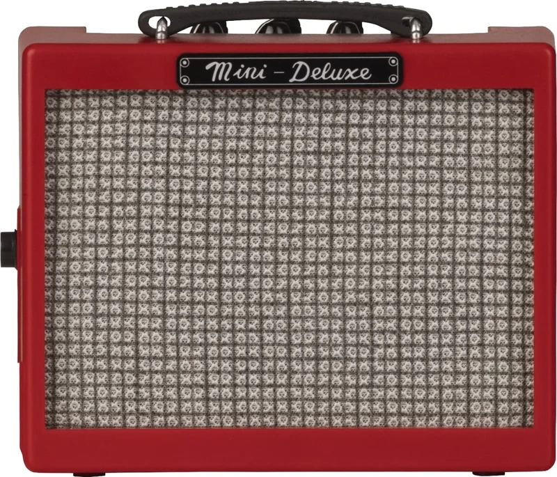 Fender Mini Deluxe Amp, Suitable for Electric Guitar & Bass - Red