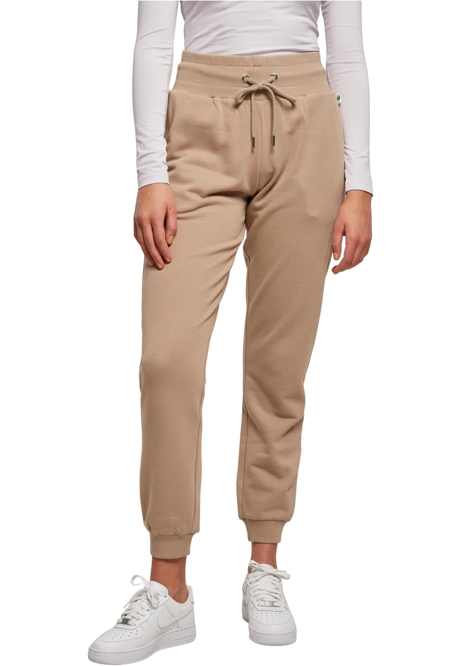 Urban Classics Women's Organic high Waist Sweat Pants Sweatpants, Soft Taupe, XXXXL